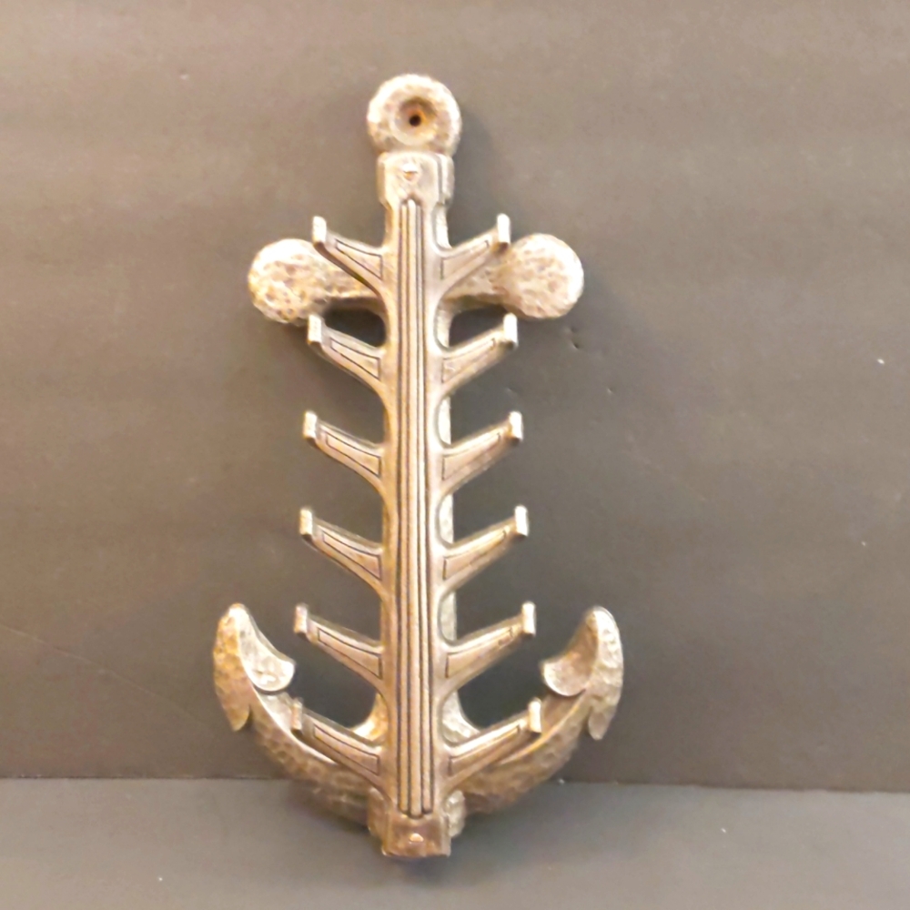 Syroco Wood Hanging Wall Art Plaque Anchor Nautical